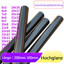 Hochglanz Carbon Rohr Ø