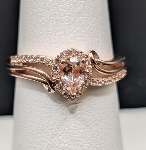 Tropfen morganit ring mit - tropfen,
