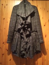 Girbaud - High use, Damen Mantel, Farbe schwarz-grau-weiß, Größe L