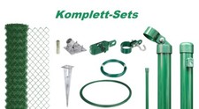 GAH Maschendrahtzaun Komplett-Set verschiedene Ausführungen Garten Zaun