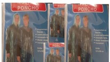 4x Regenponcho mit Kapuze
