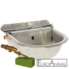 EDELSTAHL Schwimmertränkebecken/Schwimmerventil Tränkebecken Trog 2,5 Liter V2A 