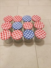 12 leere Marmeladengläser