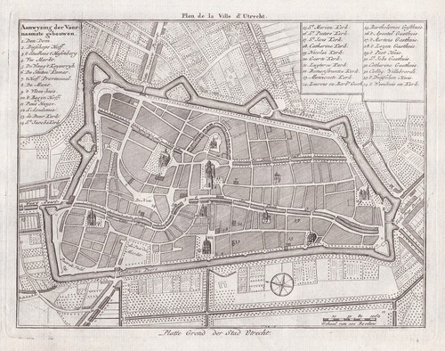 Utrecht city plan holland - city,
