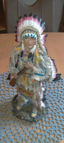 Häuptling indianerfigur - häuptling,
