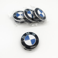 56mm Nabenabdeckung Radnabenkappen Nabendeckel Blau 36136783536 für BMW