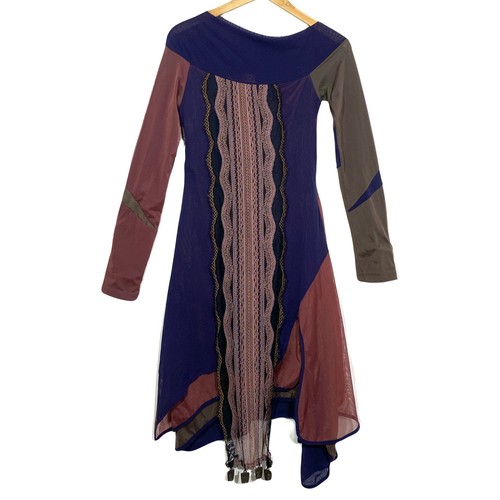 Kleid stretch mesh boho - stretch,