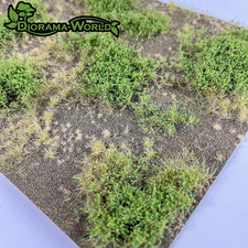 Waldboden & Büsche - Grasmatte 18x26cm - Begrünung für Modellbau & Eisenbahn