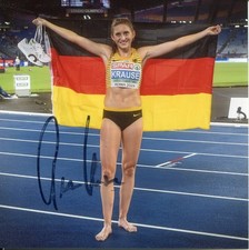 3000 m Hindernis: Gesa Felicitas Krause Originalautogramm Leichtathletik