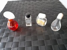 4 Mini-Parfumflakons leer 