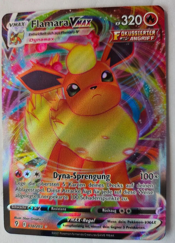 Pokemon karte flamara vmax - karte-,