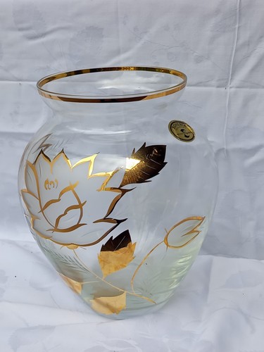 Bohemia kristallglas vase - bohemia,