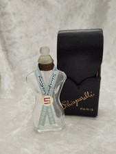 Schiaparelli Shocking Mini Flacon Glastop Lederetui, leer, top erhalten