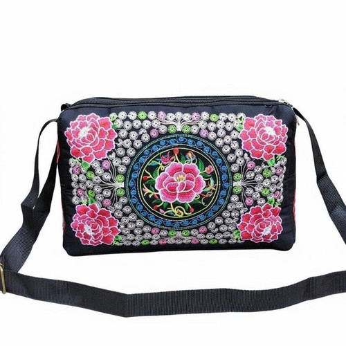 Bestickte schultertasche - bestickte,