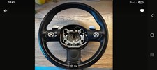 Mini Cooper S R56 Leder Lenkrad MU FU lenkrad  mit Schaltwippen.  Ohne airbag.