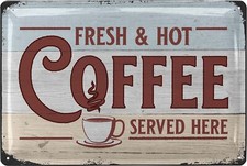 Blechschild Kaffee retro
