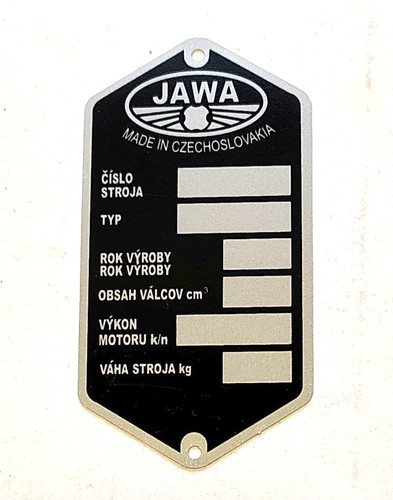 Rahmenplakette typenschild - rahmenplakette,