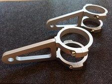 CNC Lampenhalter Scheinwerferhalter USD Gabel 53 mm Hagen Motorsport