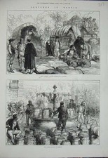 Alter antiker Druck 1876