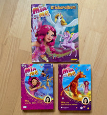2 Mia and Me Bücher + Pannini Sticker Album komplett