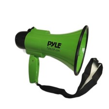 Pyle Megaphon Lautsprecher Stimmhalterung integrierte Sirene Lautstärkeverstärke