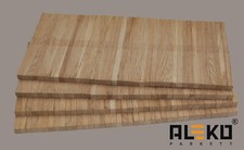 ALEKO Industrieparkett Eiche  1 QM Hochkantlamelle Parkett Massiv