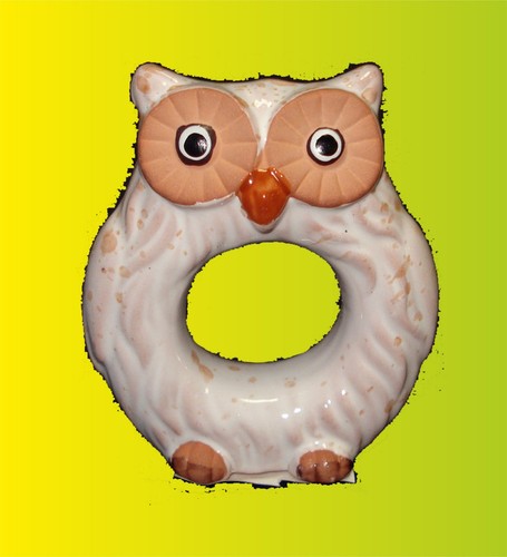 Eule als serviettenhalter - eule,