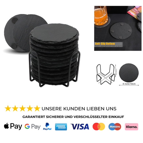 12x getränkeuntersetzer mit - 12x,