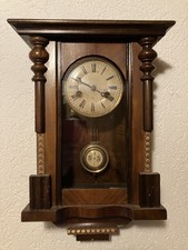 Antike Wanduhr, Pendeluhr, Regulator mit Schlagwerk, funktionsfähig