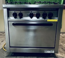 EKU Gastro Gasherd 703-GE-4 – 4 Flammen + Elektro-Backofen – 18 kW