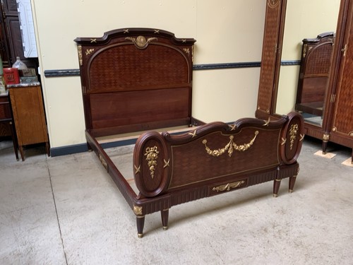 Antikes jugendstil prunk bett - antikes,