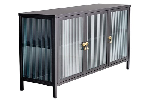 Sideboard glas metall 105 - metall, x