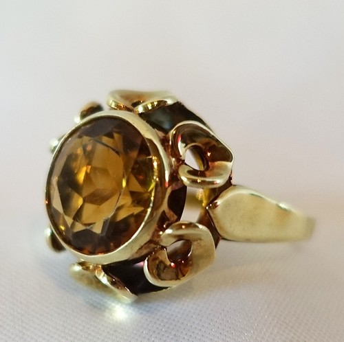 Alter topas ring 585 gold - ring,
