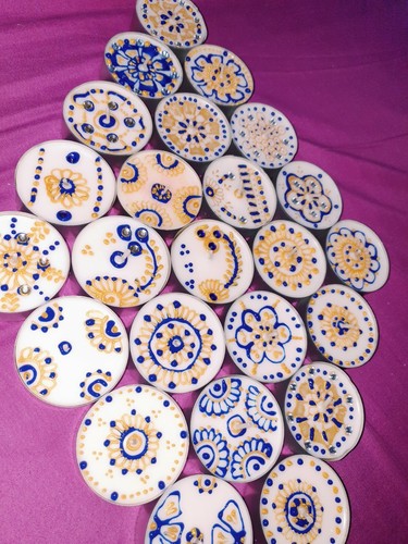Mehndi henna teelicht - 6x,
