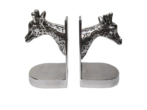 Metall giraffe buchstütze - giraffe,