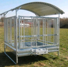 Rundballenraufe Rundraufe Heuraufe Futterraufe 18 Futterplätze für Pferde Kühe