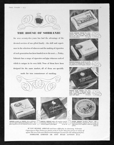 Sobranie 1954 zigaretten - sobranie,