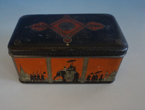 Vintage art deco blechdose - vintage,