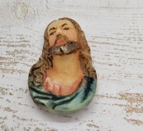 Wachsrelief jesus handbemalt - wachsrelief,