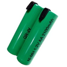 2,4V 2100mA Akkupack Mignon Industrie-Akkus NiMH mit Lötfahne Ready To Use