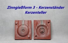 Zinngießform " Kerzenteller" - Reif Hobby,  Kerzenständer