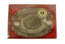 Vintage Reiner Feinzinn Aschenbecher Blumendesign Dekoratives Design in OVP