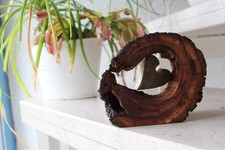 Gartendeko-Rustikal Baumsch. m.  Herz Zwetsche  Einweihung-Geschenk-Upcycling,