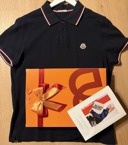 Moncler herren polo dunkelblau - moncler,