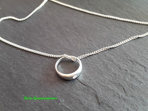 Taufring mit zirkonia - zirkonia, &