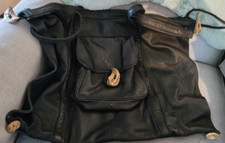 Echte große Ledertasche von Lederwaren Erika KL mit Hirschhorn