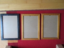 Bilderrahmen 3er Set Holz Rahmen Fotogalerie Fotorahmen aus Massivholz 34,5x24