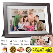 10,1 Zoll WLAN Digitaler Bilderrahmen IPS Touchscreen Foto Rahmen 16GB Speicher