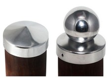 Pfostenkappe Edelstahl rund Ø