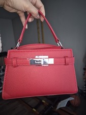 Leder Tasche Damen Knallrot